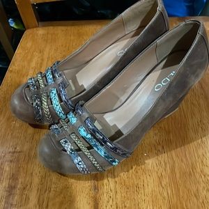 Aldo Womens Wedge Heel Strappy Sandals